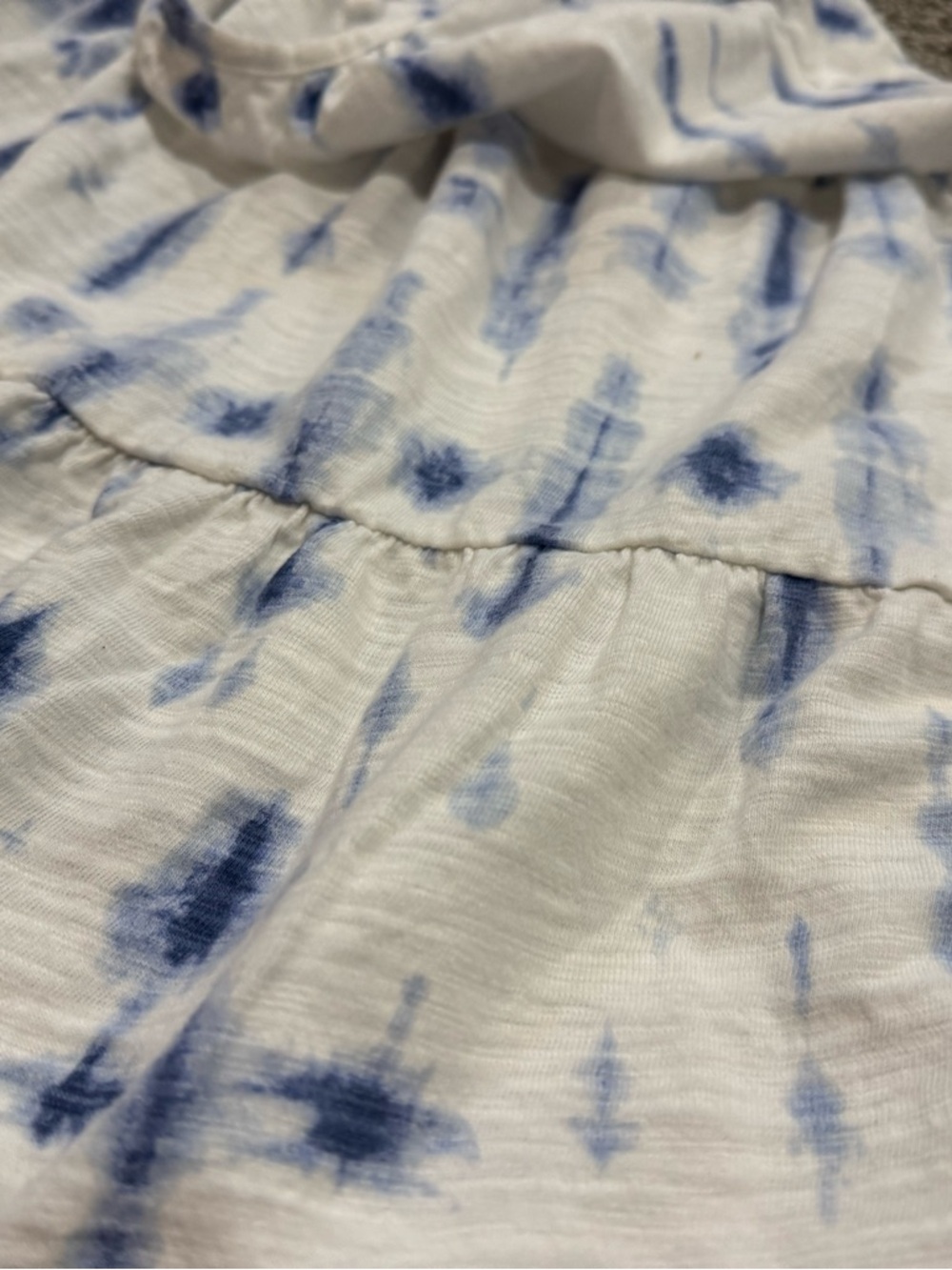GAP Blue and White Tie-Dye Hooded Top - Picture 11 of 11